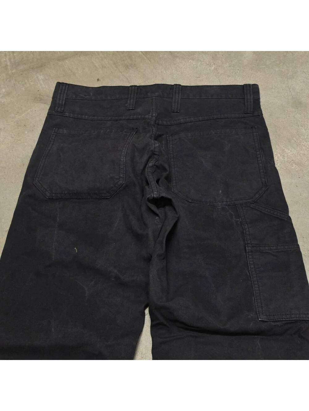 Madewell Pants Relaxed Straight Mens Size 30x30 Black Double Knee Carpenter